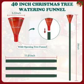 SVECPOYP Christmas Tree Funnel 39 Inch, Easy Assembly, Precise Watering, Durable Design, Makes Watering Your Live Tree a Snap! (2 Pack)