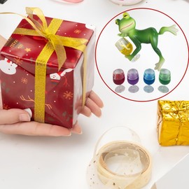 Frog Figurines Plant Decorations for Pots, Funny Resin Tipsy Drinking Red Wine Miniature Frog Statue Garden Decor, Planter Pot Decorations for Home Garden Climbing Hanging Frog Figurines Outdoor (A-1)