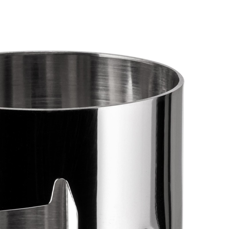 Alessi "GIROTONDO" Serviettenring, durchbrochen aus Edelstahl glänzend poliert, Hund, 25