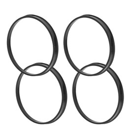 TUCKBOLD Car Wheel Hub Centric Rings Durable Wheels Center Shaft Shock Absorbing Hubrings Black 4 Pcs OD 106.1mm to ID 100.1 mm Polycarbonate