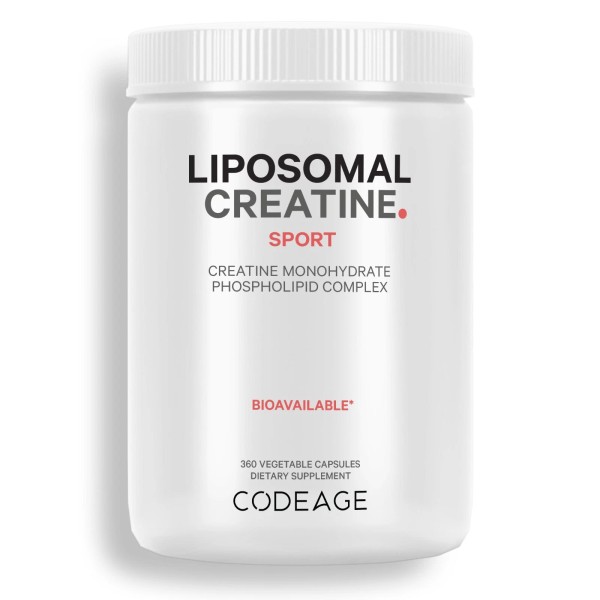 Codeage Liposomal Creatine Monohydrate Capsules 3000mg, 3-Month Supply, 360 ct