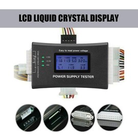 Computer Power Supply Tester, PC Host Inspection and Maintenance Tester Tool with LCD Display for ATX ITX BTX TFX