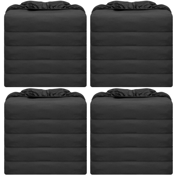 Preboun 20 Pack Fitted Sheets Bulk with Pocket Elastic Corners