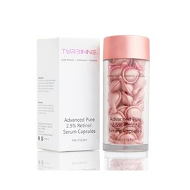 30 Capsules of Retinol Serum for Face - 2.5% Pure Vitamin A, Anti Aging Serum with Hyaluronic Acid, Jojoba Oil and Vitamin E (Pack of 4)