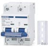 Chtaixi DC Miniature Circuit Breaker, 2 Pole 500V 125 Amp