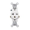 Leviton Single Receptacle Outlet Commercial Specification Grade Smooth Face 20