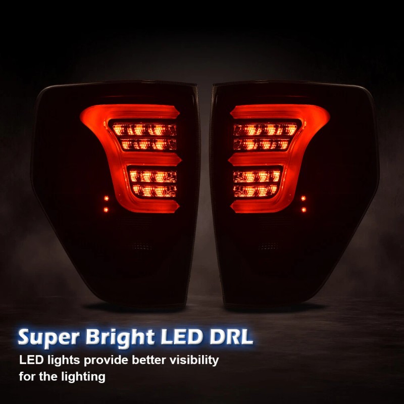 G-PLUS Fit For 2009-2014 Ford F-150 LED Tube Tail Lights