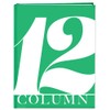 BookFactory 12 Column Book/Hardbound Columnar Notebook (Twelve Columns Columnar Book)