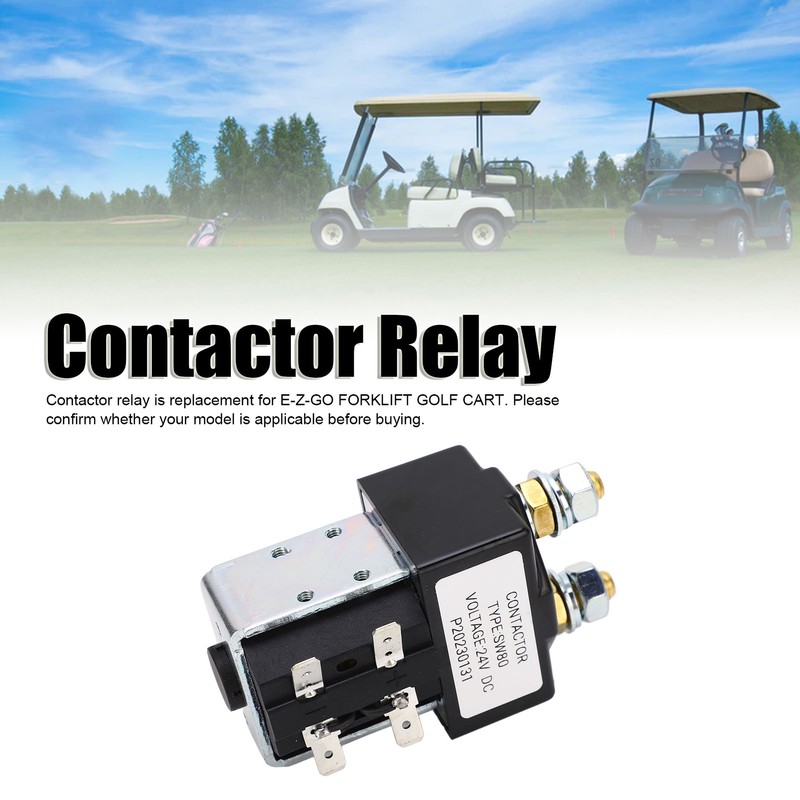 24V Contactor Relay Metal Alloy 100A High Performance Replacement for