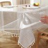meioro Transparent Tablecloths, Tablecloth Protection, Rectangular, Waterproof Table Protector, Table