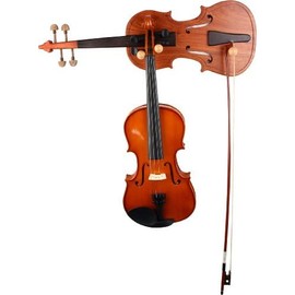 Royal RC Canes Violin Wall Stand - Genuine Rosewood Violin Stand in The Shape of a Violin - Wall-Mounted Display for Violins
