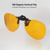 Clip On Glasses 180 Degree Vertical Clip On Flip Up