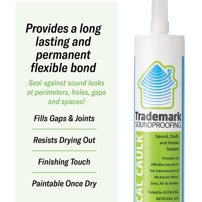 TMS Acoustical Soundproofing Caulk - Premium Sound Proofing Acoustic Sealant