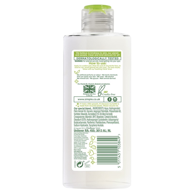 Simple Kind to Skin Cleansing Lotion 200 ml