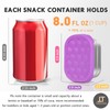 Tanjiae 4Pack Small (1 CUP) 8oz Stainless Steel Snack Containers