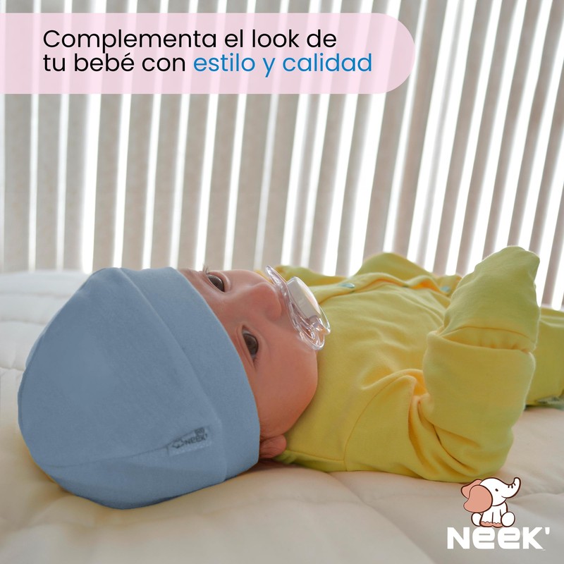 Neek Cotton | Gorro para Bebe Recién Nacido x6 Piezas