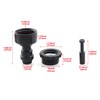 HJGarden 2 Sets Automatic Waterer Spray Fitting Black PE Quick
