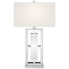 360 Lighting 29" Tall Rectangular Modern End Table Lamp Mirrored