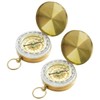 HAIKING Metal Pocket Compass, 2 Pcs Camping Survival Compass for