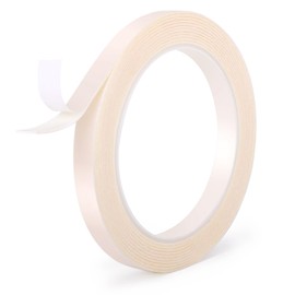 Double Sided Tape 0.39" x 9.85 FT, Removable Mounting Tape Heavy Duty, No Residue PE Foam Tape Strips, Extra Strong Adhesive Tape Waterproof for Paint Wall Picture Hanging Poster Crafts