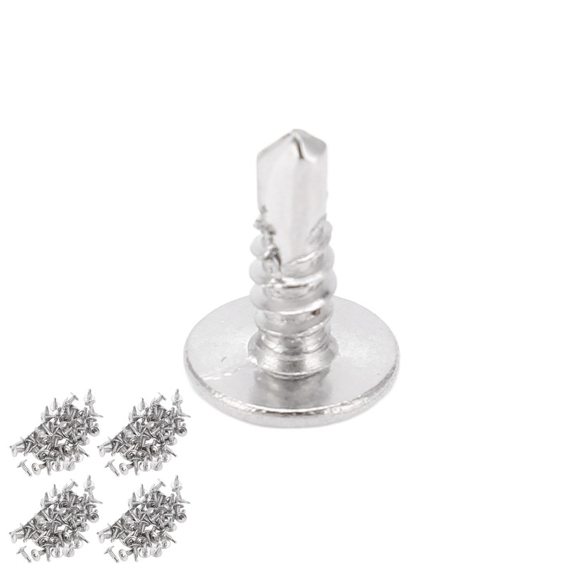 200Pcs Self Drilling Screw M4.2x13 Round Washer Head Stainless Steel