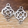42pcs Celtic Knot Charms, Irish Traditional Pendants Antique Silver Alloy