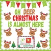 Fuutreo 67 Pcs Christmas Countdown Bulletin Board Reindeer Christmas Tree