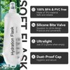 TACVEL 2 Pack 500ml Soft Flask, Shrink As You Drink