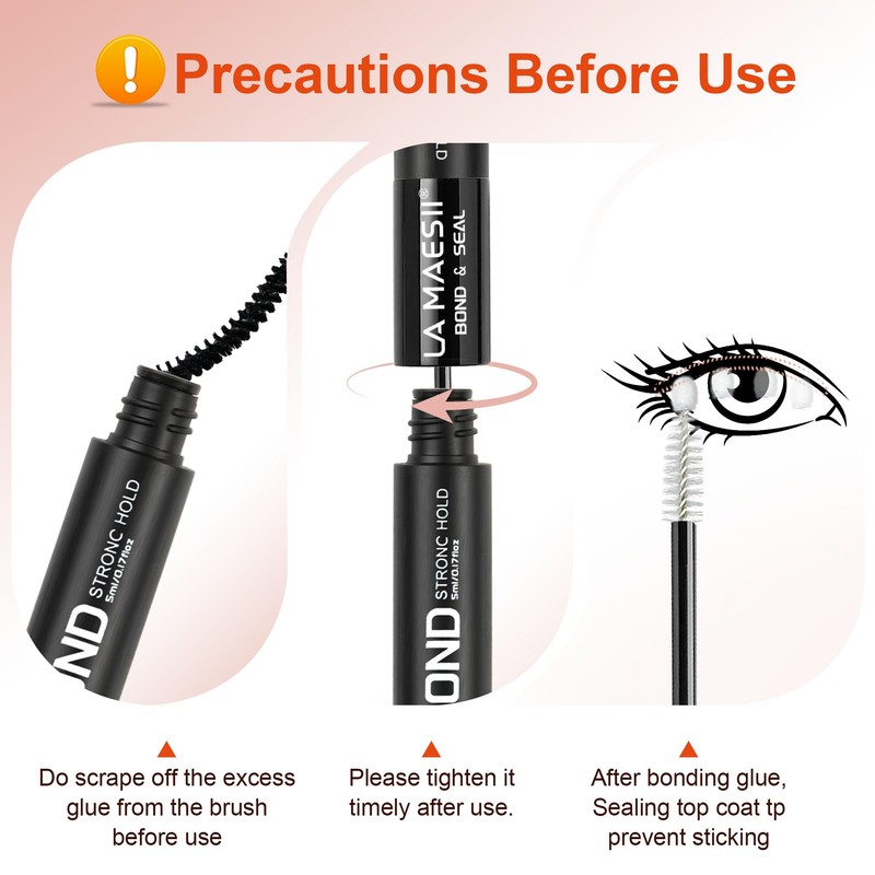 Lash Cluster Glue,Lash Bond and Seal Waterproof,Bond & Seal Lash