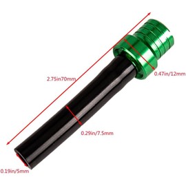 6Pcs Colorful Motorcycle Gas Cap Gas Fuel Tank Cap Vent,Breather Hose Gas Fuel Tank Cap Vent Hose Tube CNC Universal for ATV Quad XR50 CRF50 XR CRF,for All Off-Road Motorcycles