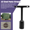 Ziyuan All Steel Penta Socket Wrench, T-Handle Heavy Duty Lineman