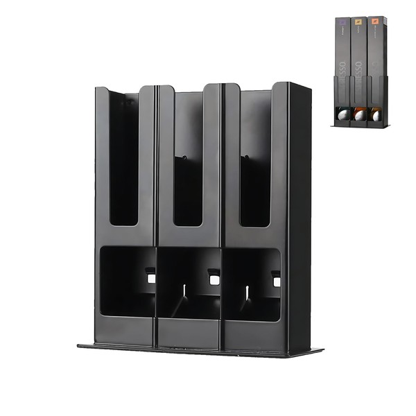 Sonhomay Coffee Pod Holder, 3-Sleeve Coffee Capsules Storage Countertop Organizer