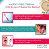 HealthAndYoga(TM) Soft Tongue Cleaner for Babies - Delicate Cleaning (Colors