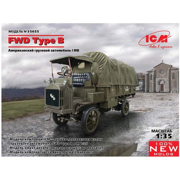 ICM ICM35655 1:35-FWD Type B, WWI US Army Truck