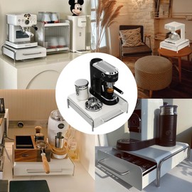 COMOCE K Cup Holder Drawer, Compatible with K-Cups, 30 Pods Capacity, K Pod Drawer Organizer for Countertop, Coffee Machine Base. (White)