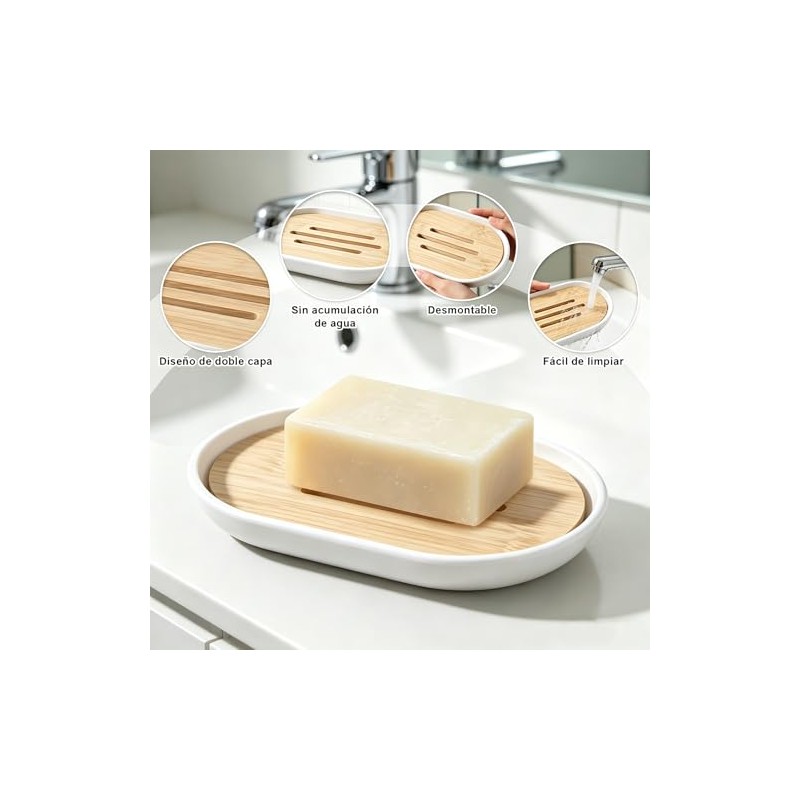Juego de 4 Accesorios de Baño ModernoAccesorios De Baño