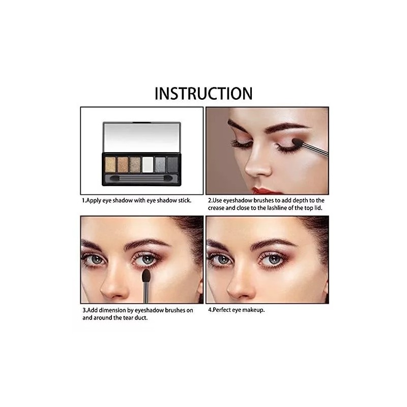 Ponpon Brocha Sombra Ojos Desechable 100 Uds.