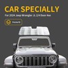 Windshield Sun Shade Compatible with 2024 Jeep Wrangler JL 2/4