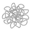 Trimming Shop Non Welded Metal D Ring Fasteners Durable Buckles