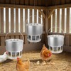 KOL Hanging Chicken Feeder – 20lbs Metal Chicken Feeder, Adjustable