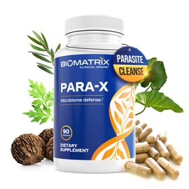 BioMatrix para-X Digestive Cleanse Supplement, Herbal Formula – Wormwood, Berberine, Black Walnut, Artemisinin, Olive Leaf, for Humans | 90 Veggie Caps