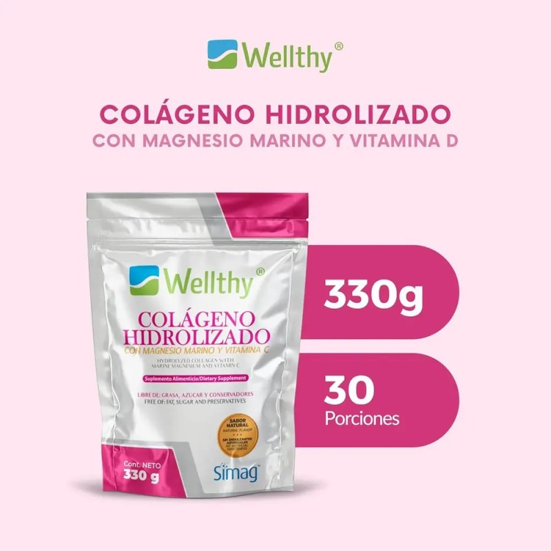 Suplemento en polvo Wellthy Colágeno Hidrolizado