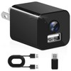 USB Charger Camera, 1080P HD Mini Security Cameras Small Nanny