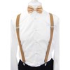 axy Men's Braces with Bow Tie - 4 Strong Clips