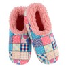 Snoozies Womens Slipper Socks - Patchwork - Cozy, Fuzzy Slippers