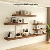 Heimlove 12 Inch Deep Floating Shelves, 72 x 12 inches