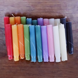 Candlestock Hippie Drippy Drip Candles - Pack of 22 Dripping Taper Candles - Wine Bottle Melting Candles (Ivory)