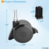 BBQration 70360 Locking Caster with Insert for Weber Spirit E-310