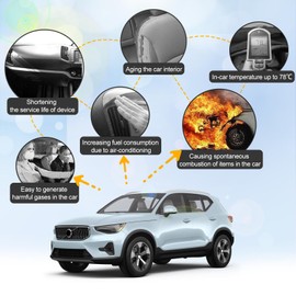 Coleya Coleya Windschutzscheibe Sonnenschutz Kompatibel mit Volvo XC40 2018-2025, Auto Frontscheibe Sonnenschirm, Volvo XC40 Zubeh?r Sonnenblende, Faltbare, UV-Strahlen Schutz