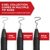 Sharpie S-Gel, Gel Pens, Medium Point (0.7mm), Black Ink Gel